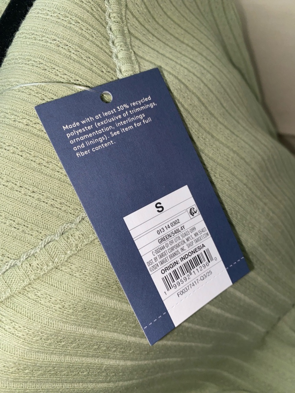 Universal Thread Sage Ribbed Scoop-Neck Top - Picture 3 of 5